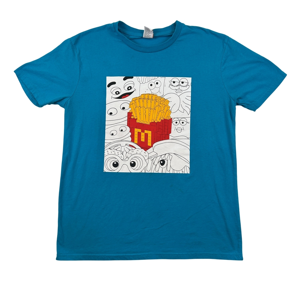 McDonald's Shirt Mens Large Cartoon French Fries Box Crewneck Graphic Tee